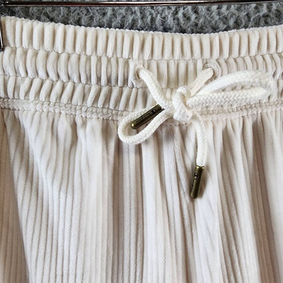 Champion Soft Touch Cord Drawstring-Waist Pants Women's S Natural Side Pockets