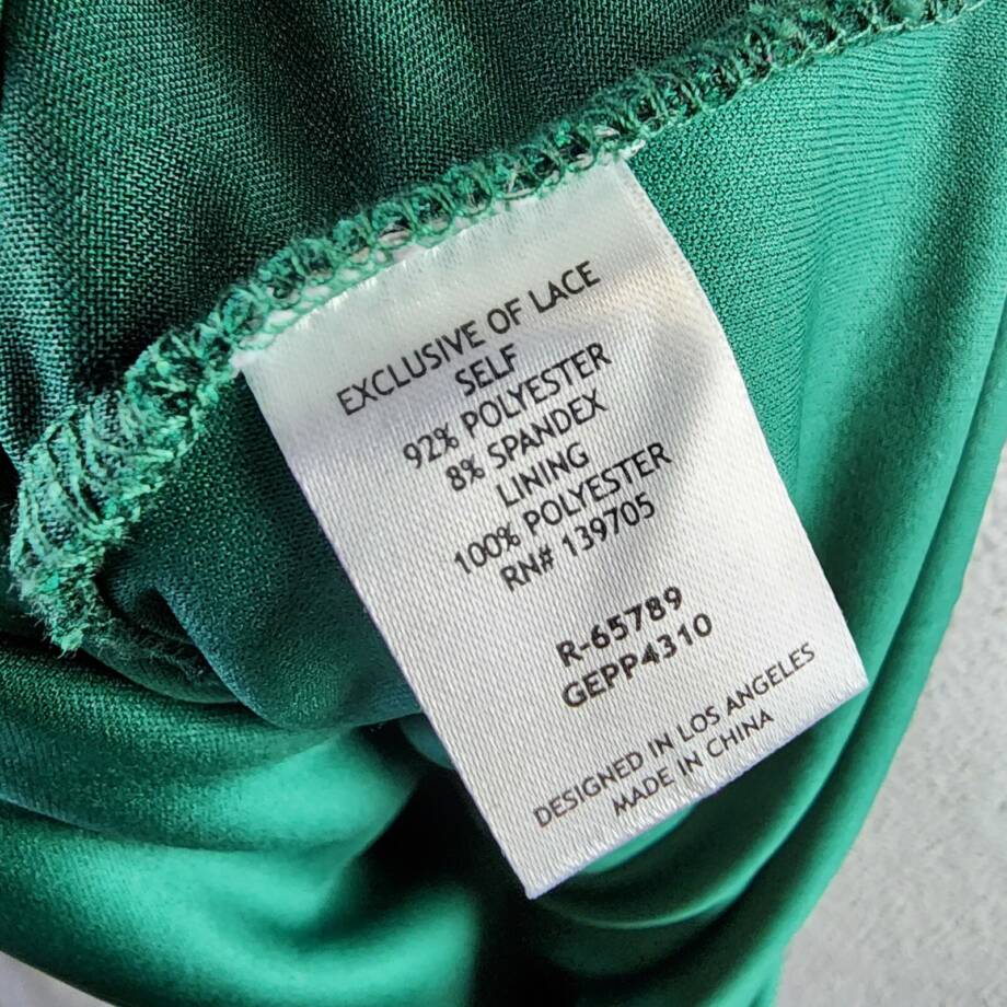 Emerald Sundae Trendy Plus Size Ruffled Midi Dress Women's 16 Hunter Back Zip