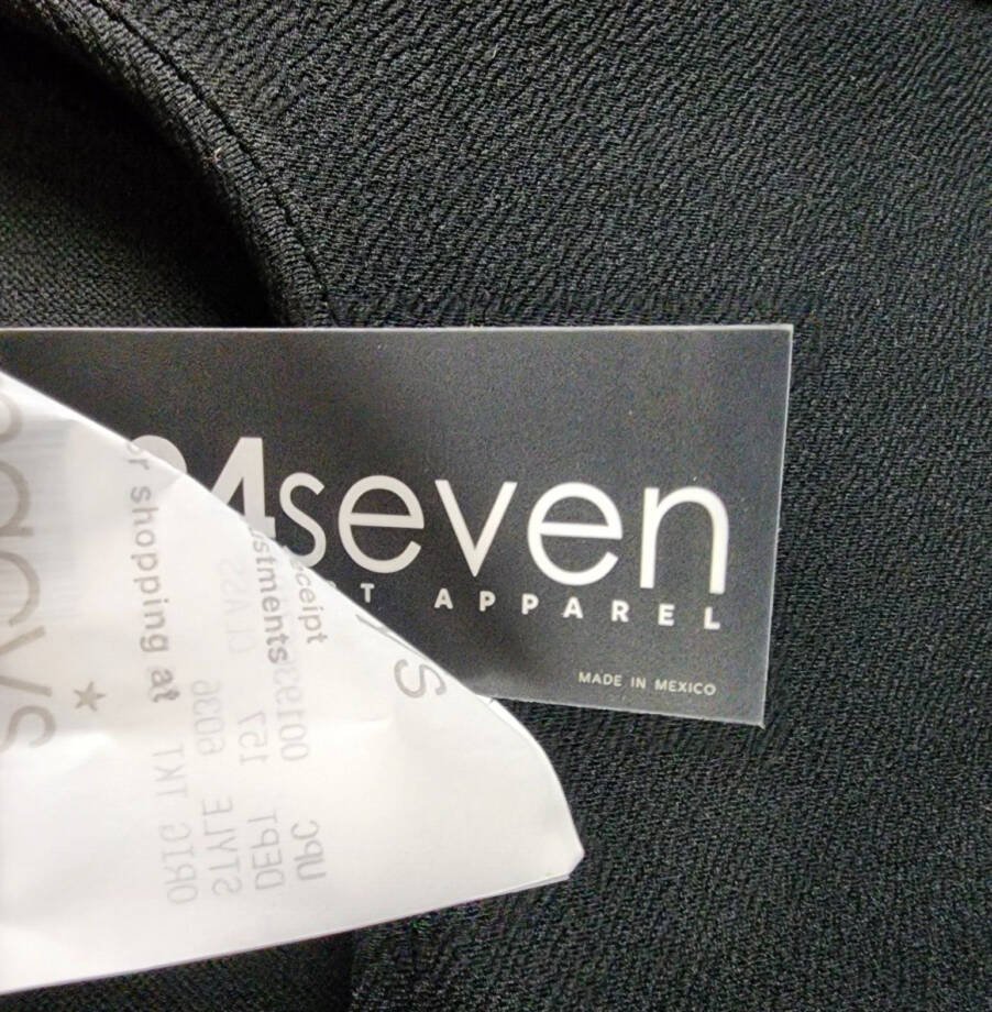 24seven Comfort Apparel Plus Size Long Sleeve Flared Dress Women's 1X Black~