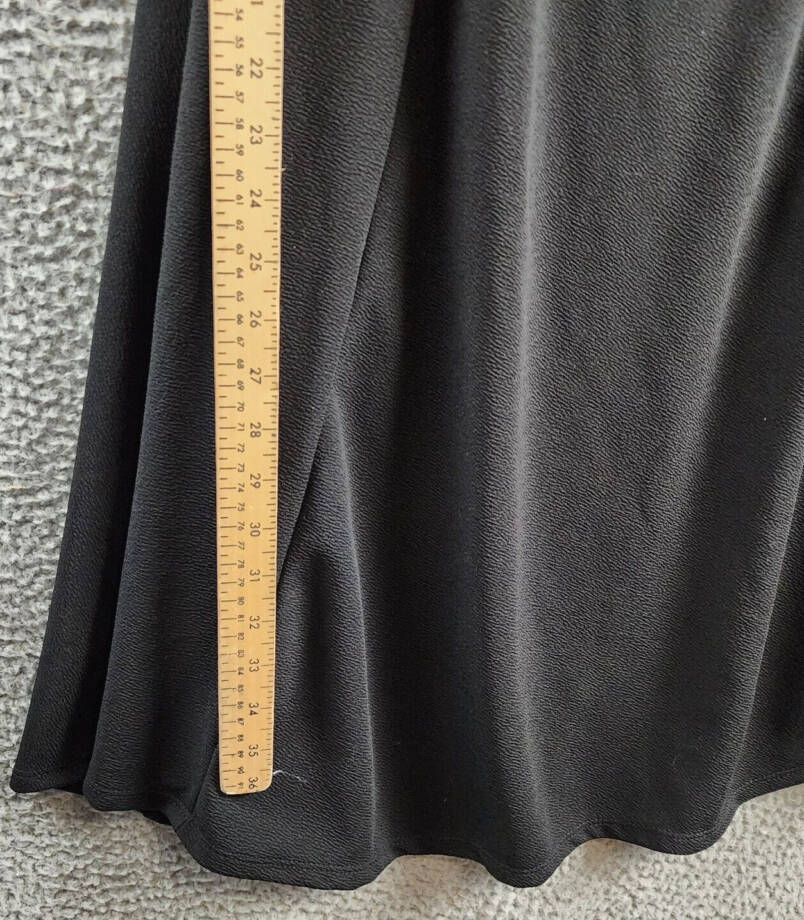 24seven Comfort Apparel Plus Size Long Sleeve Flared Dress Women's 1X Black~