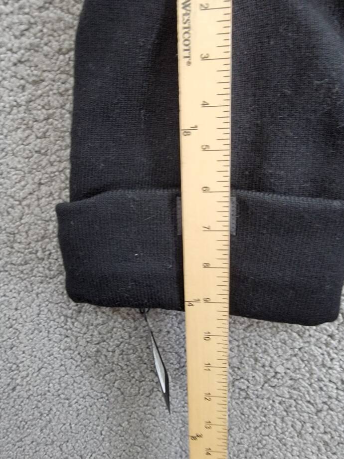rag & bone Addison Wool Blend Beanie Men's One Size Black