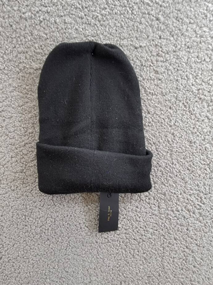 rag & bone Addison Wool Blend Beanie Men's One Size Black