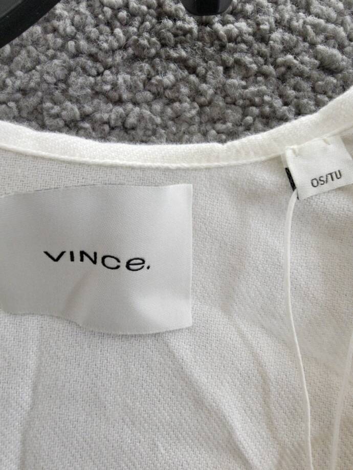 Vince Summer Cashmere Blend Stripe Cape Women's One Size White Multi