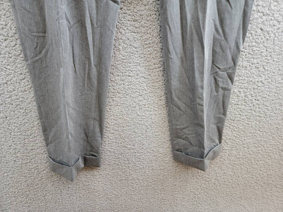 Polo Ralph Lauren Twill Wool Blend Pants Men's 34x30 Light Grey Heather Zip
