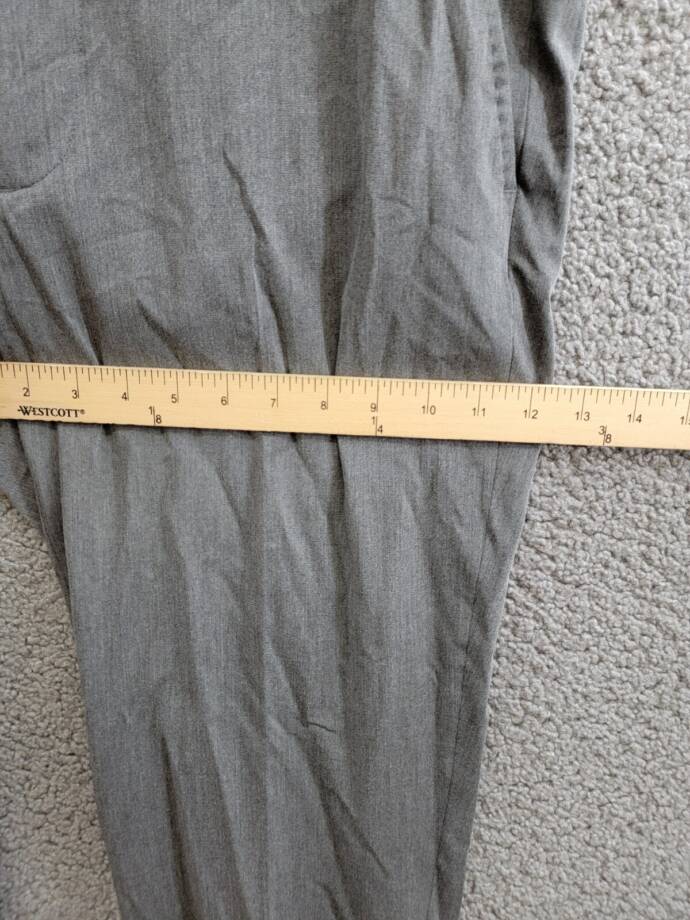 Polo Ralph Lauren Twill Wool Blend Pants Men's 34x30 Light Grey Heather Zip