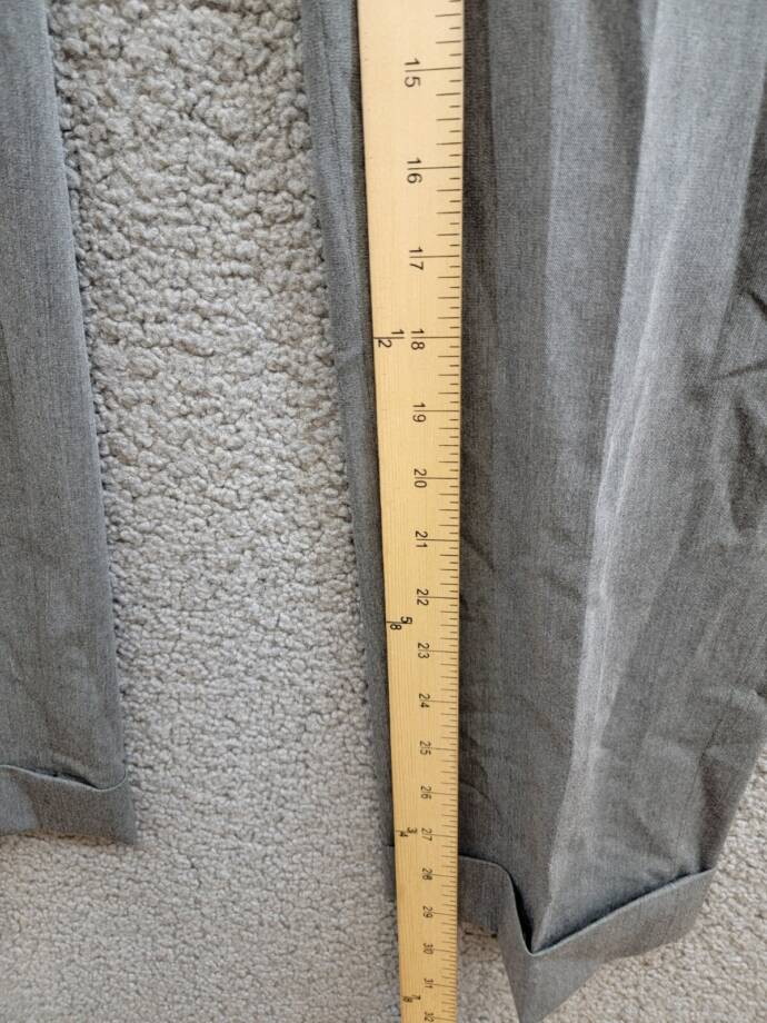 Polo Ralph Lauren Twill Wool Blend Pants Men's 34x30 Light Grey Heather Zip