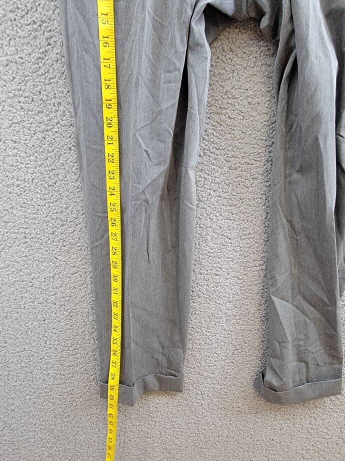 Polo Ralph Lauren Twill Wool Blend Pants Men's 34x30 Light Grey Heather Zip