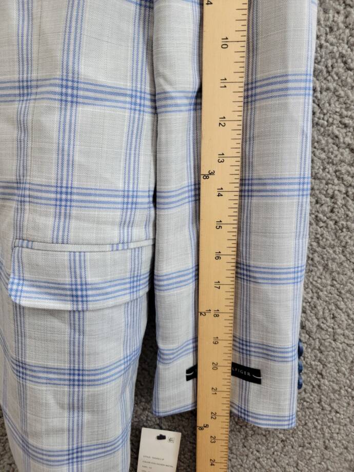 Tommy Hilfiger Modern-Fit Stretch Windowpane Sport Coat Big Boys 16 Multi L/S