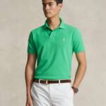 Polo Ralph Lauren Custom Slim Fit Mesh Polo Shirt Men's XS Green Short Sleeve