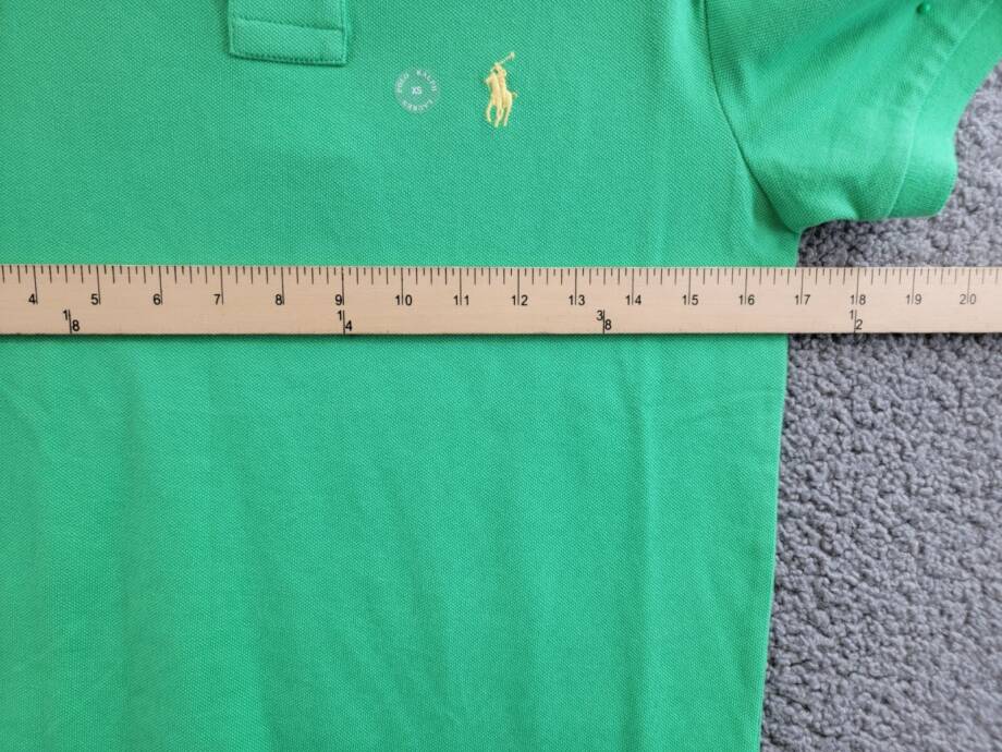 Polo Ralph Lauren Custom Slim Fit Mesh Polo Shirt Men's XS Green Short Sleeve