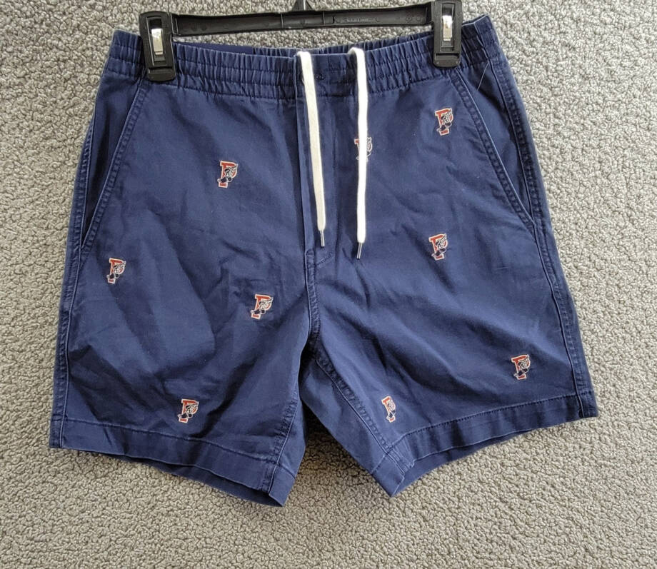 Polo Ralph Lauren 6-Inch Polo Prepster P-Wing Shorts Men's S Navy Button Closure