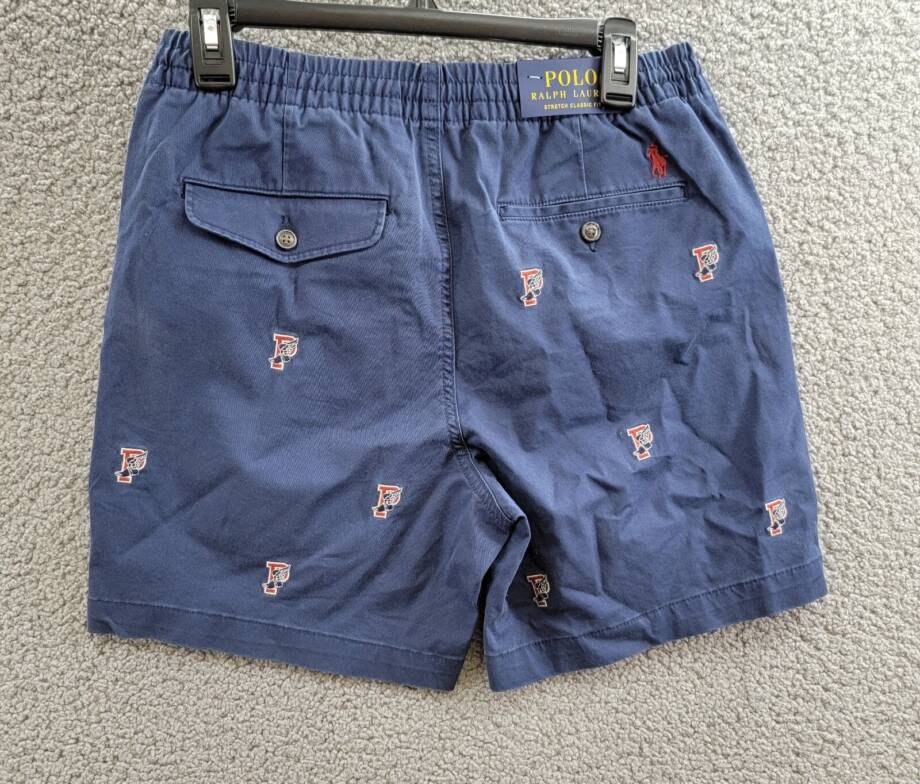 Polo Ralph Lauren 6-Inch Polo Prepster P-Wing Shorts Men's S Navy Button Closure