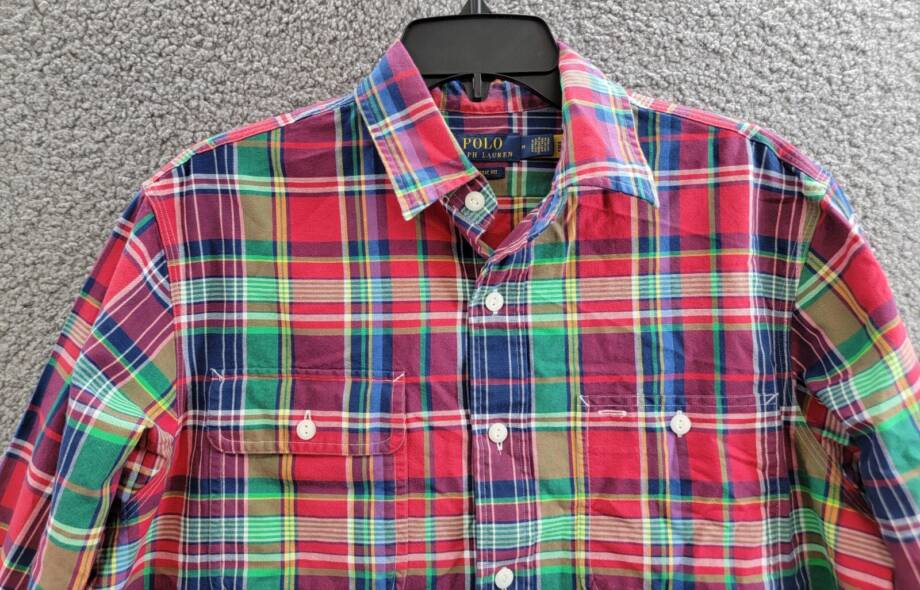 Polo Ralph Lauren Classic Fit Plaid Oxford Workshirt Men's M Multicolor
