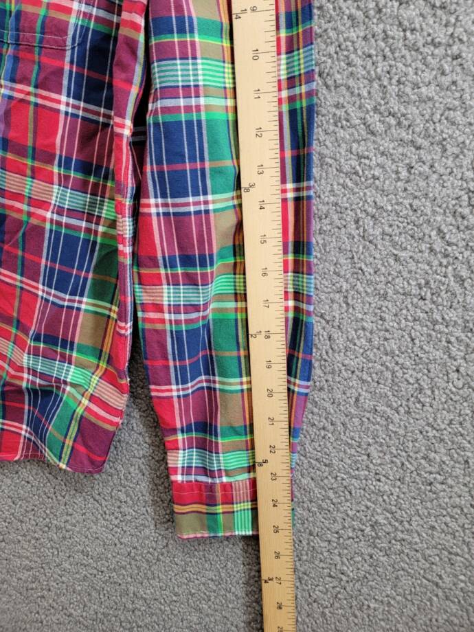 Polo Ralph Lauren Classic Fit Plaid Oxford Workshirt Men's M Multicolor