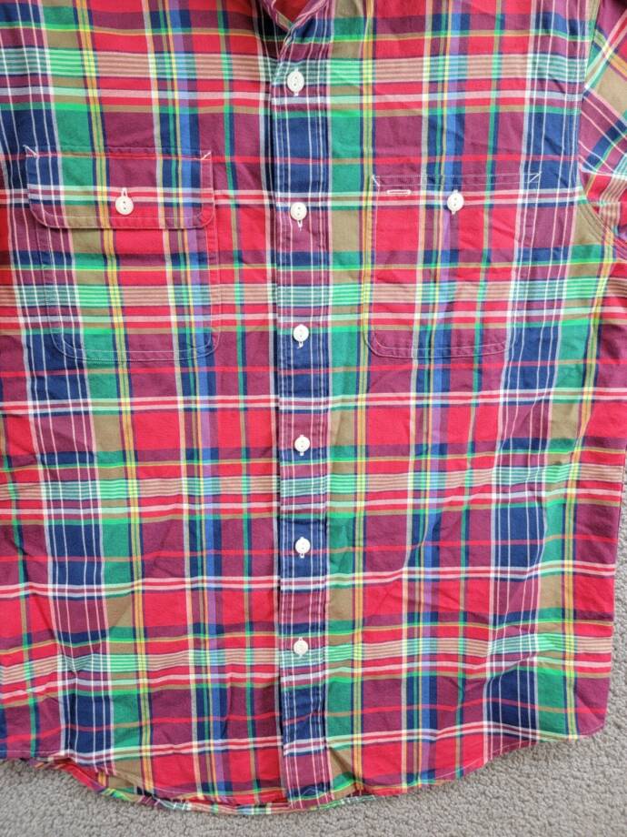 Polo Ralph Lauren Classic Fit Plaid Oxford Workshirt Men's M Multicolor