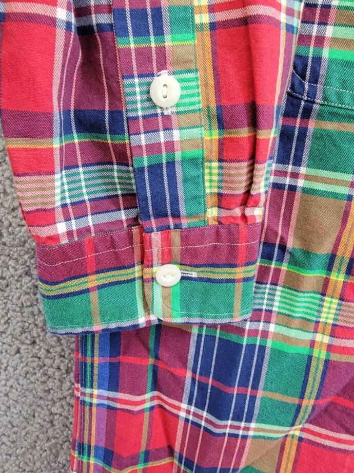 Polo Ralph Lauren Classic Fit Plaid Oxford Workshirt Men's M Multicolor
