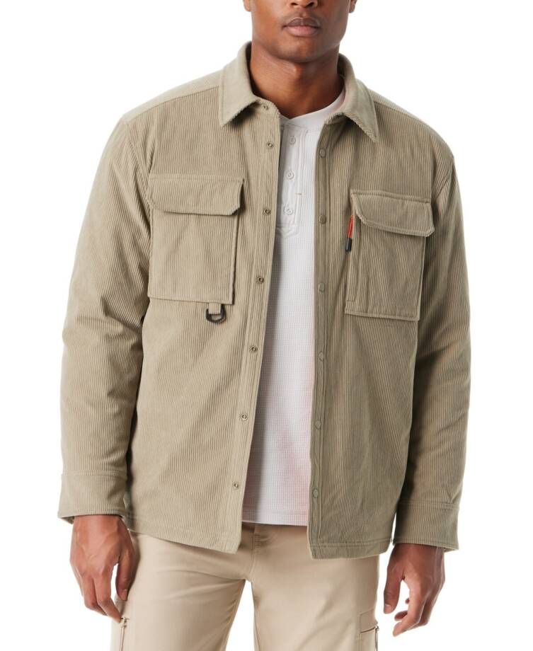 BASS OUTDOOR Relaxed Fit Corduroy Shirt Jacket Men S Overland Trek Point Collar
