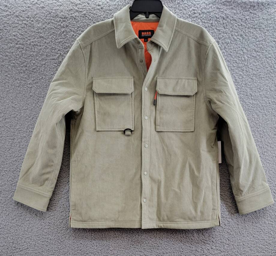 BASS OUTDOOR Relaxed Fit Corduroy Shirt Jacket Men S Overland Trek Point Collar
