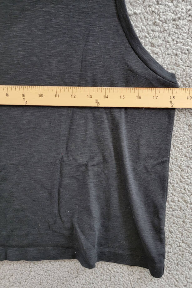 L'AGENCE Mikaela Tank Top Women's M Black Scoop Neck Pullover Style Sleeveless~