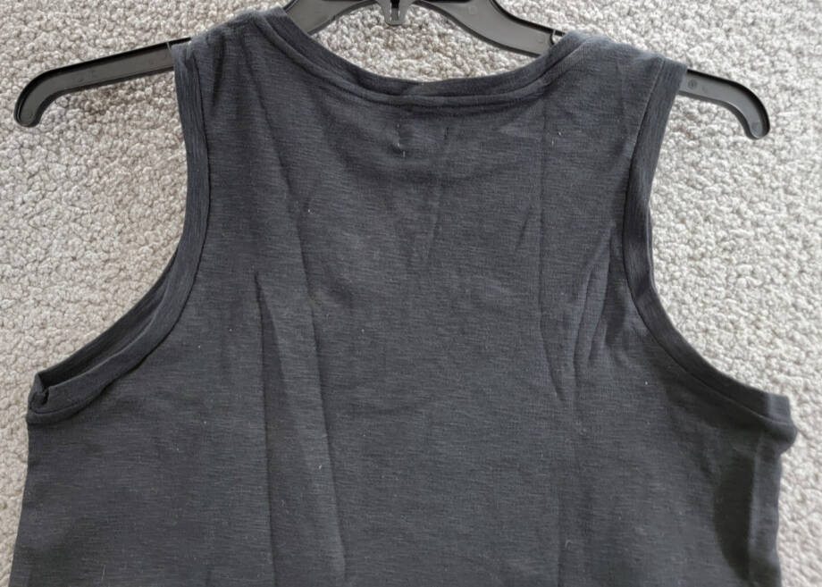 L'AGENCE Mikaela Tank Top Women's M Black Scoop Neck Pullover Style Sleeveless~