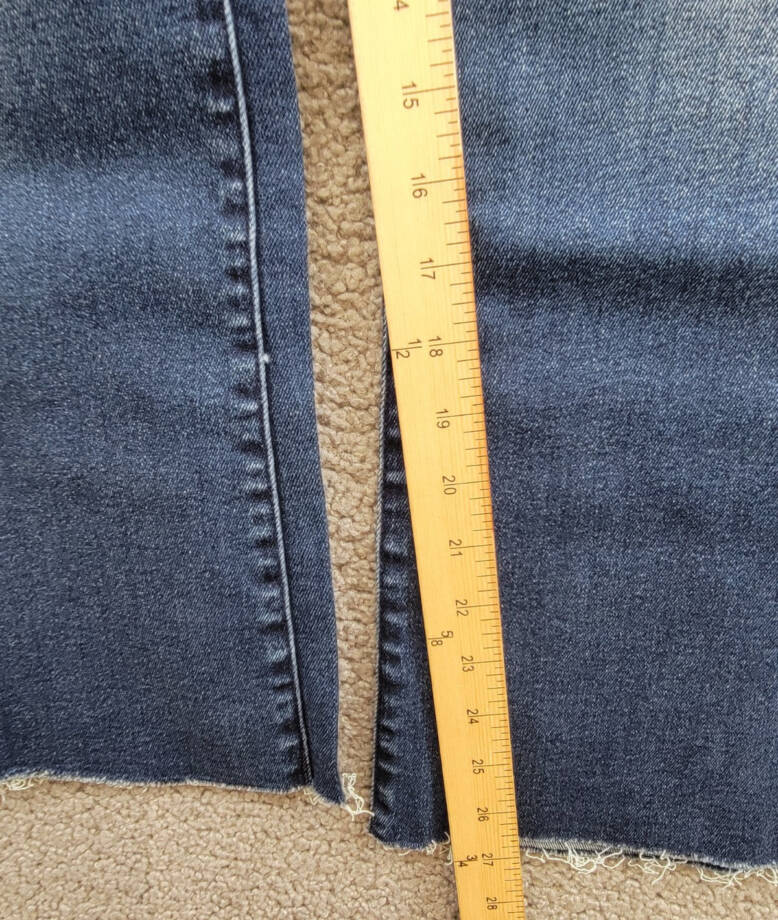 MOTHER The Outsider High Rise Ankle Fray Flare Jeans Women's 32 Uncharted Button