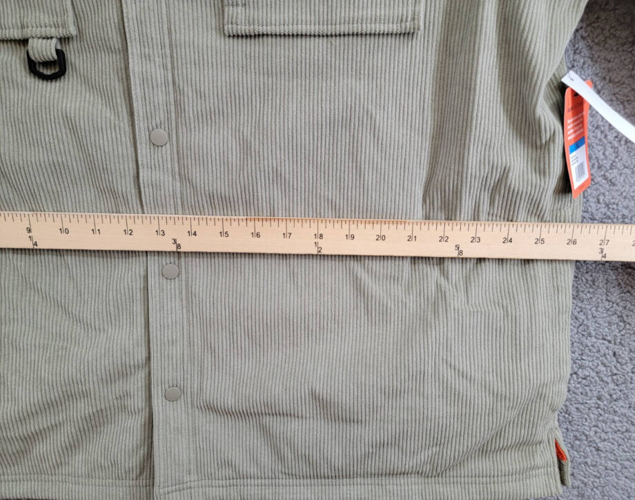 BASS OUTDOOR Relaxed Fit Corduroy Shirt Jacket Mens XL Overland Trek Long Sleeve