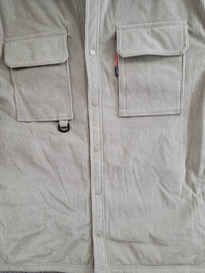 BASS OUTDOOR Relaxed Fit Corduroy Shirt Jacket Mens XL Overland Trek Long Sleeve