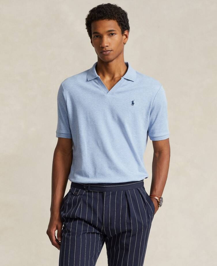 Polo Ralph Lauren Classic-Fit Polo Shirt Men's XS Blue Short Sleeves Pullover~