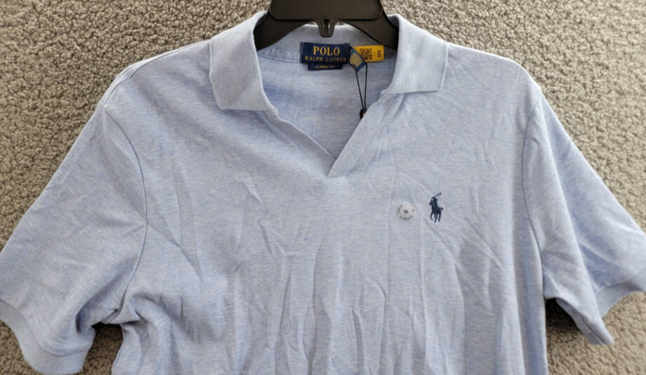 Polo Ralph Lauren Classic-Fit Polo Shirt Men's XS Blue Short Sleeves Pullover~