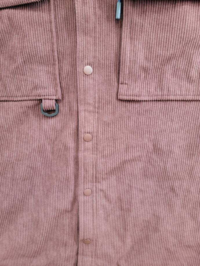 BASS OUTDOOR Relaxed Fit Corduroy Shirt Jacket Men's S Rum Raisin Long Sleeve