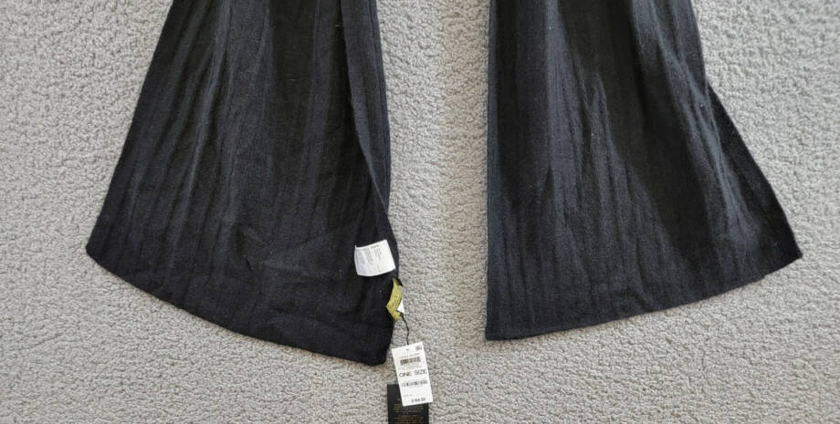 Charter Club Ribbed 100% Cashmere Scarf Women's One Size Classic Black