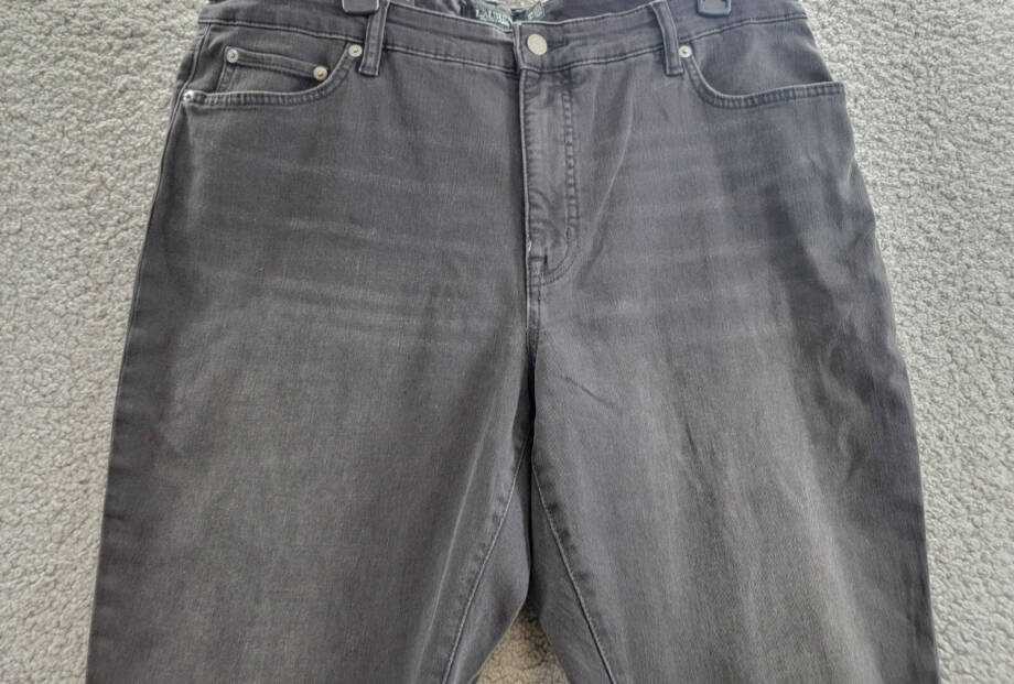 Lauren Ralph Lauren Plus-Size High-Rise Skinny Ankle Jeans Women's 18W Black