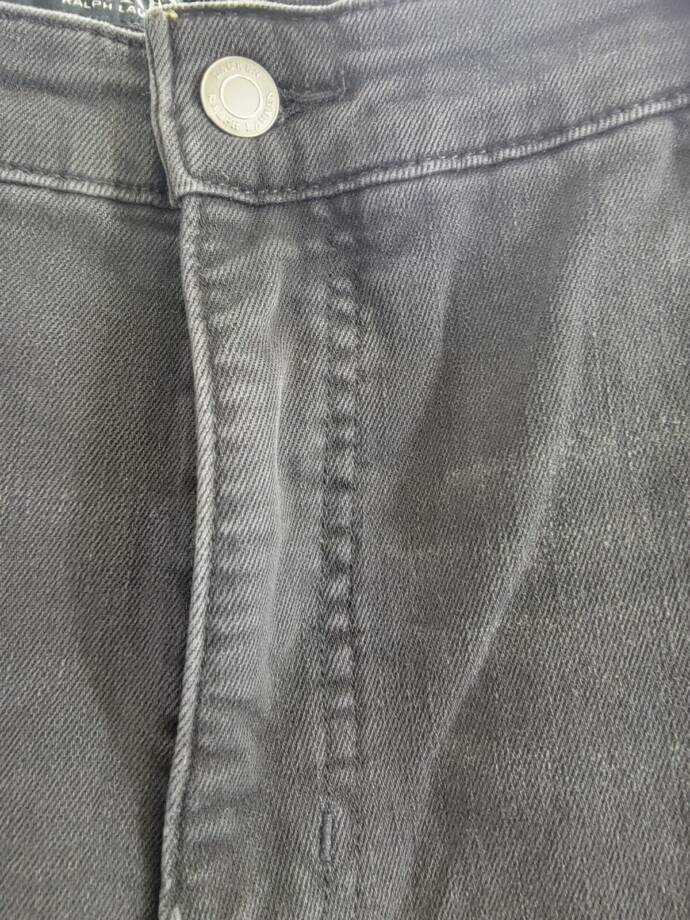 Lauren Ralph Lauren Plus-Size High-Rise Skinny Ankle Jeans Women's 18W Black
