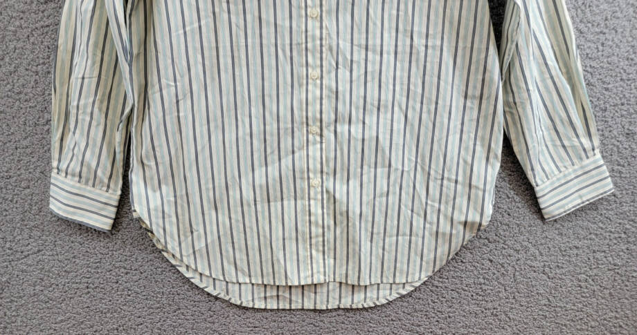Lauren Ralph Lauren Striped Button Up Shirt Women's S Blue/White Long Sleeve