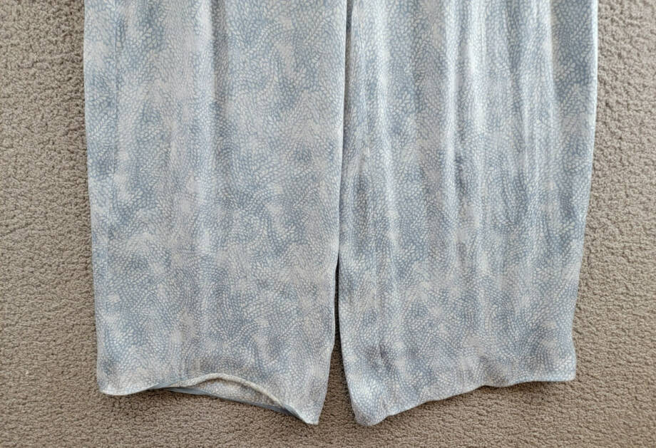 MICHAEL Michael Kors Petal Wide Leg Pants Women's L Chambray Zip Hook & Bar