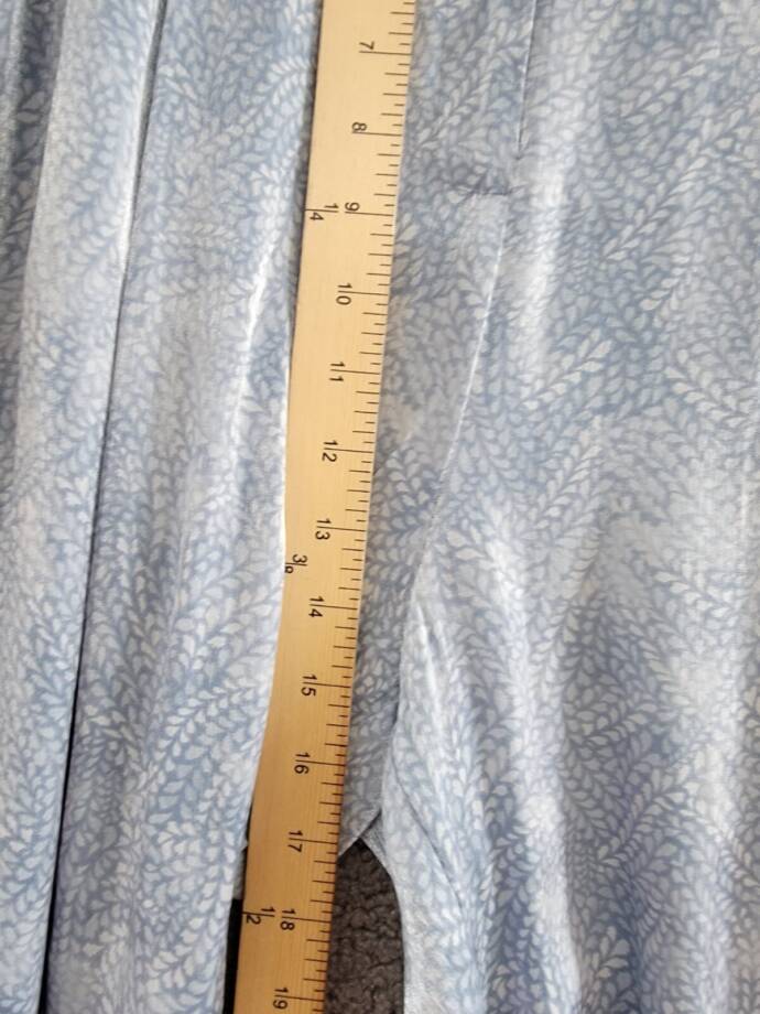 MICHAEL Michael Kors Petal Wide Leg Pants Women's L Chambray Zip Hook & Bar