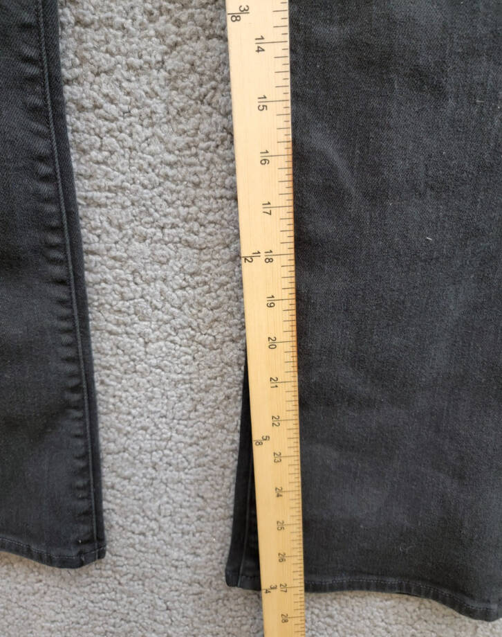 MOTHER The Patch Pocket Insider High Rise Jeans Women's 33 Pitch Button Closure~