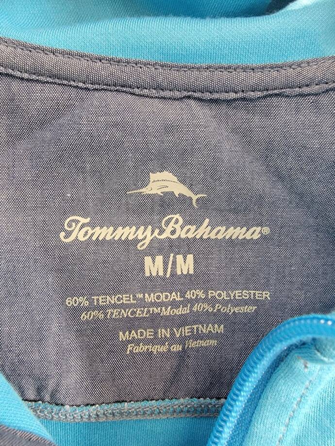Tommy Bahama Kohala Peak Classic-Fit Quarter-Zip Sweater Men's M Teal Pullover