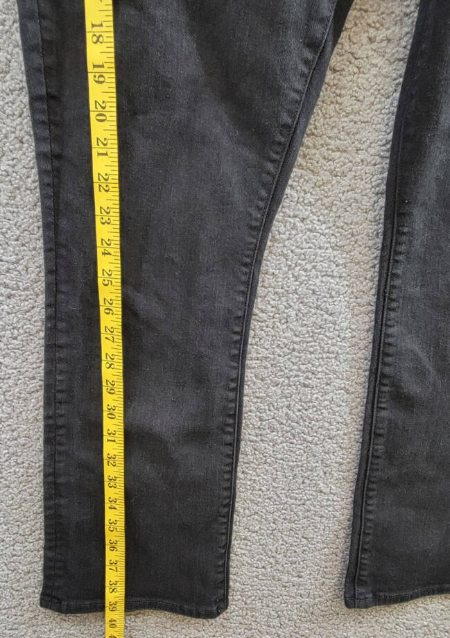 MOTHER The Patch Pocket Insider High Rise Jeans Women's 33 Pitch Button Closure~