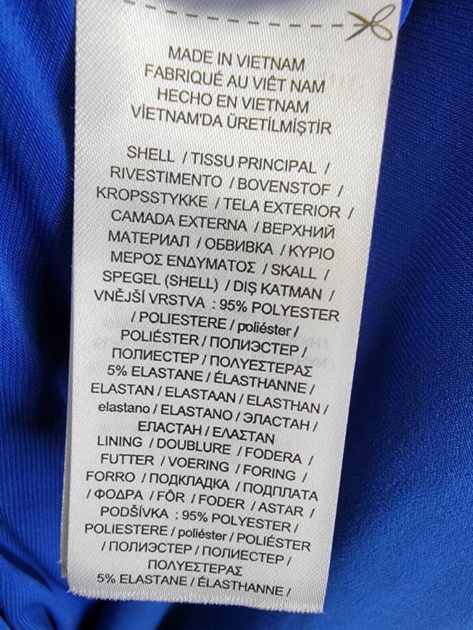 Lauren Ralph Lauren Leonidas Twist Jersey Column Dress Women's 12 Blue Side Zip
