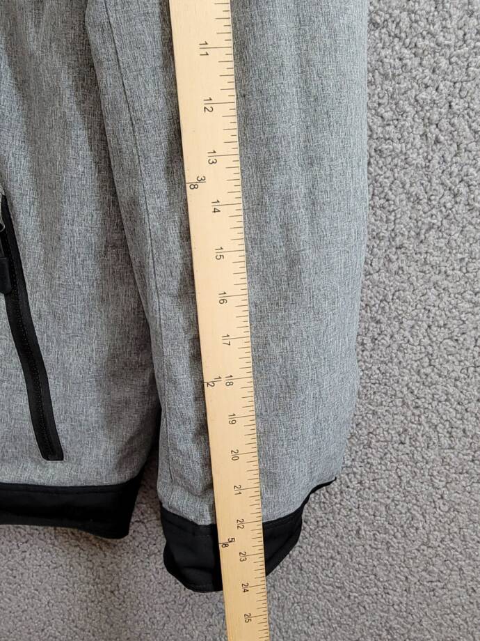 Club Room 3-in-1 Hooded Jacket Men's S Black/Gray Heather Snap Zip Closure L/S