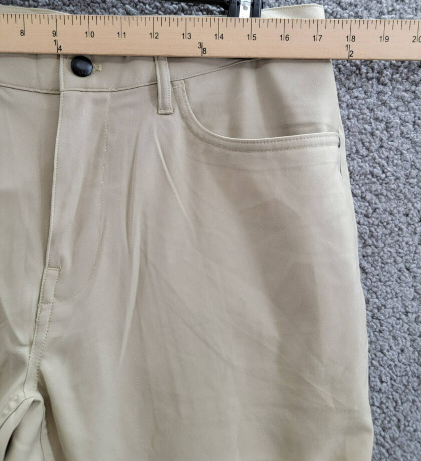 Polo Ralph Lauren Slim-Fit Performance Chino Pants Men's 34x32 Khaki Button Zip