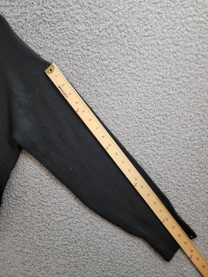 FRENCH CONNECTION Vhari Wool Blend Sweater Women's S Black Mock Neck Long Sleeve