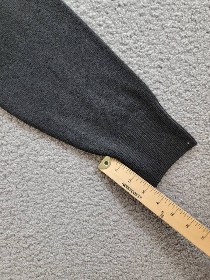 FRENCH CONNECTION Vhari Wool Blend Sweater Women's S Black Mock Neck Long Sleeve