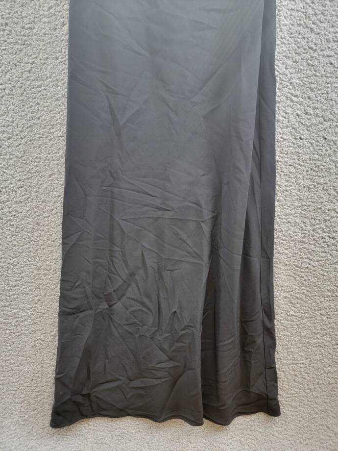 STAUD Elodie One-Shoulder Crystal-Embellished Crepe Gown Women's 00 Black Zip