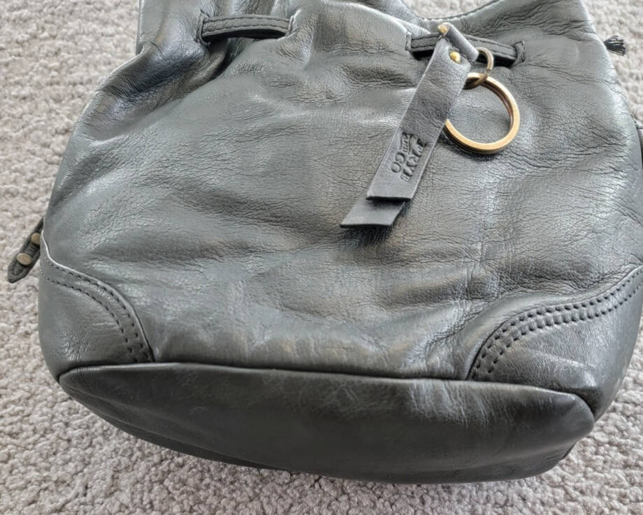Frye and Co. Leather Shoulder Bag Women's One Size Black Drawstring
