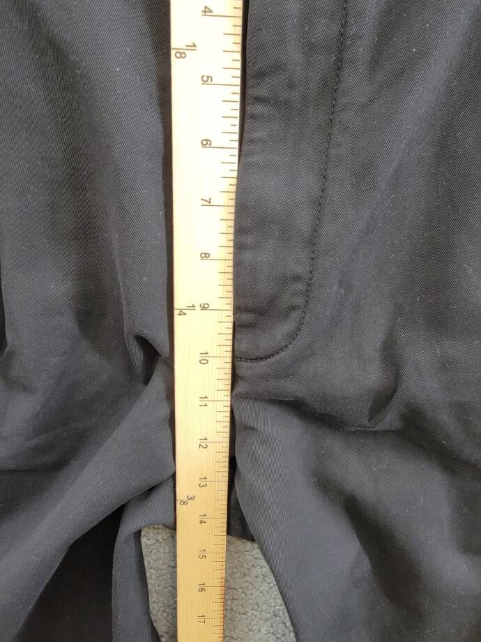 AGOLDE Becker Chino Pants Women's 27 Black Belt Loops Zip Fly W/ Button Closure~