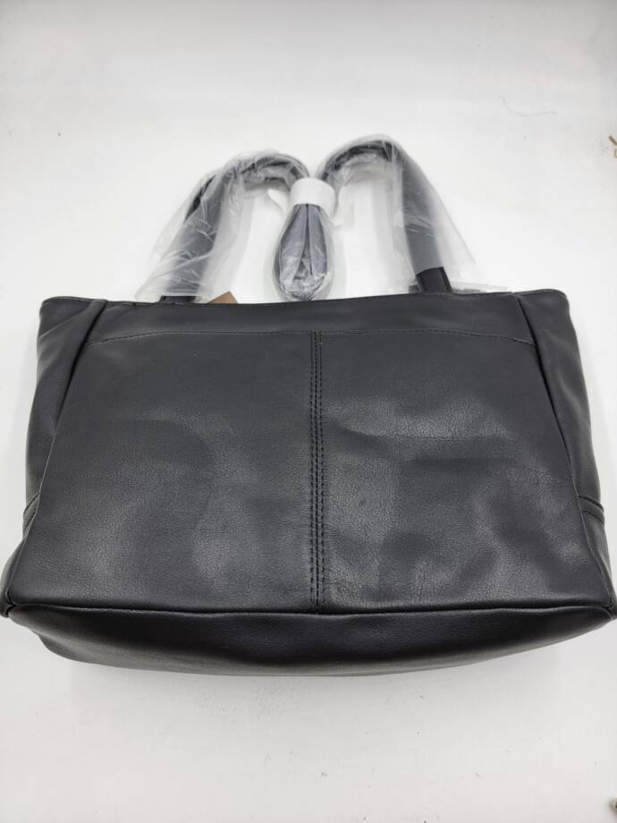 Giani Bernini Nappa Classic Leather Tote Bag Women's No Size Black Zip Magnetic