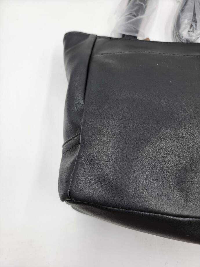 Giani Bernini Nappa Classic Leather Tote Bag Women's No Size Black Zip Magnetic