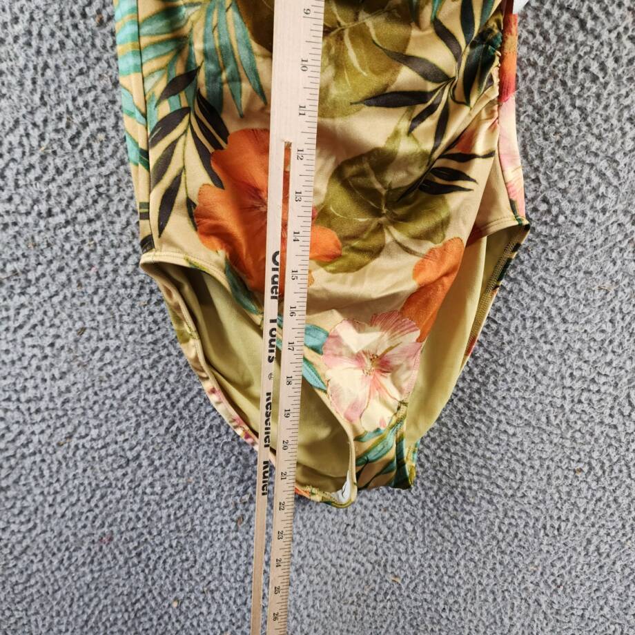 Lauren Ralph Lauren Floral Halter-Neck Swimsuit Women's 6 Multi Tie Neck Closure